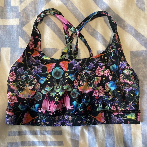 Lululemon Energy Bra Flowerscope Multi size 6 - Picture 1 of 3